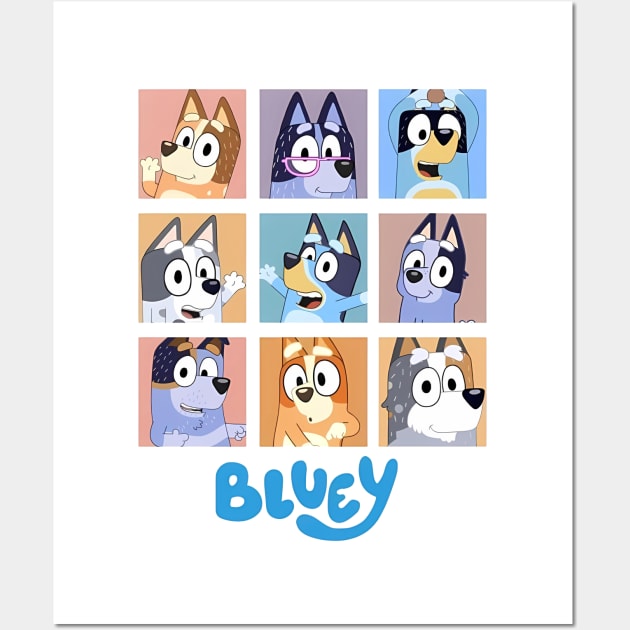 Bluey Colection Wall Art by Inspire Gift